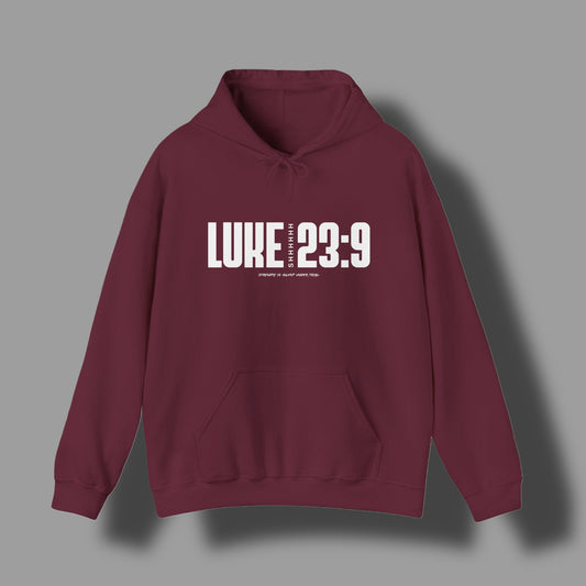 “Luke 23:9” hoodie