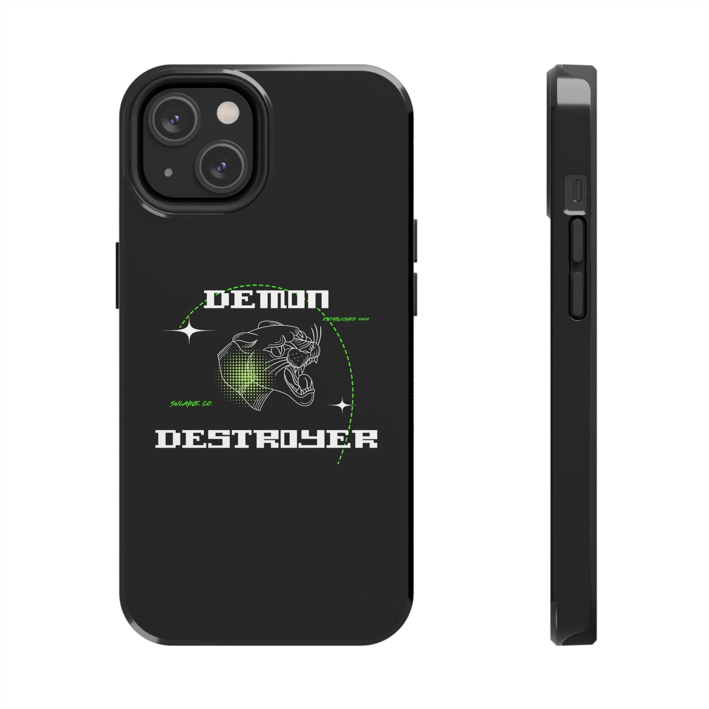 Green & White “Demon Destroyer” phone case