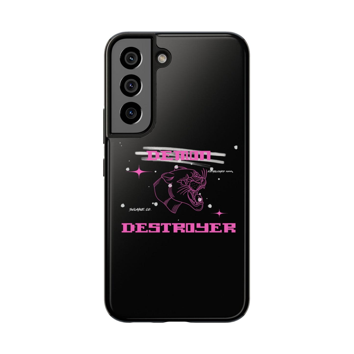 Pink and White “Demon Destroyer” phone case