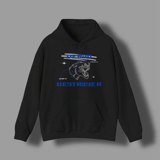 Blue & White “Demon Destroyer” hoodie