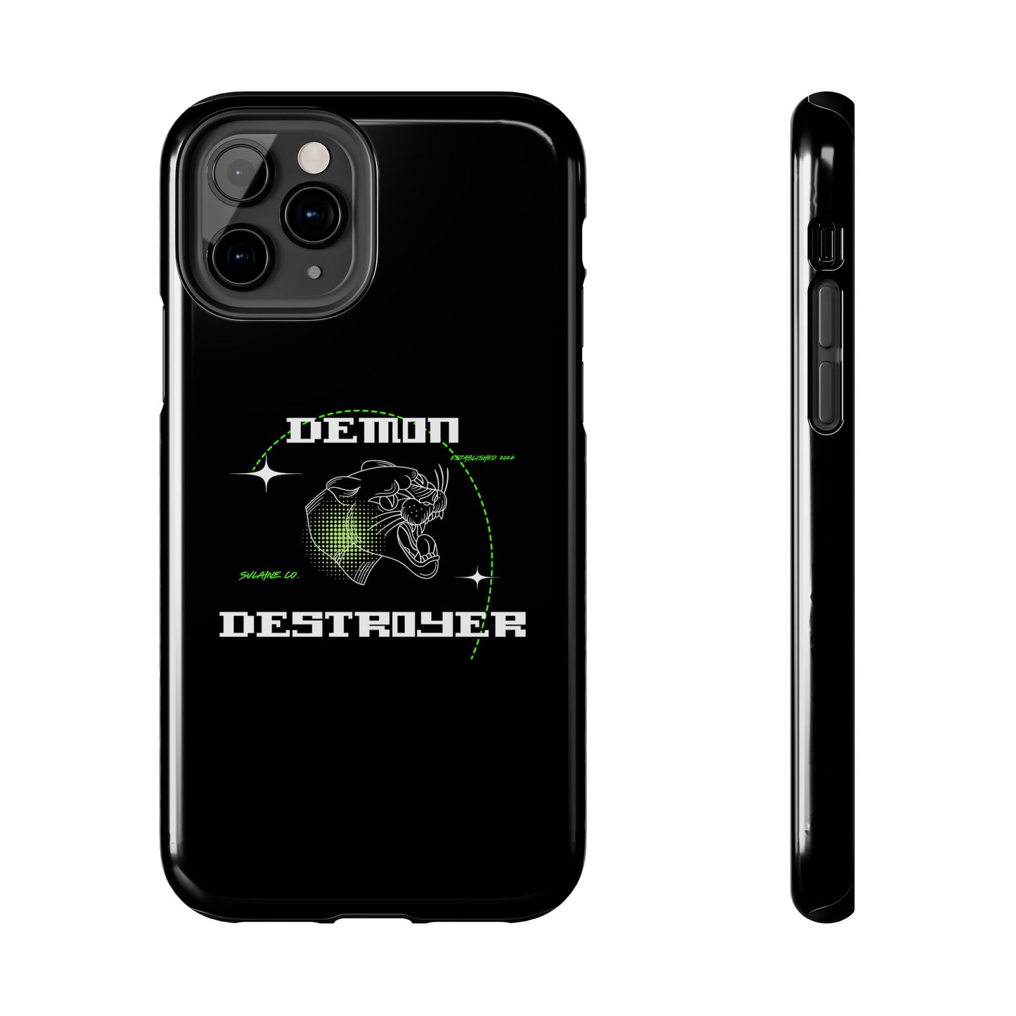 Green & White “Demon Destroyer” phone case