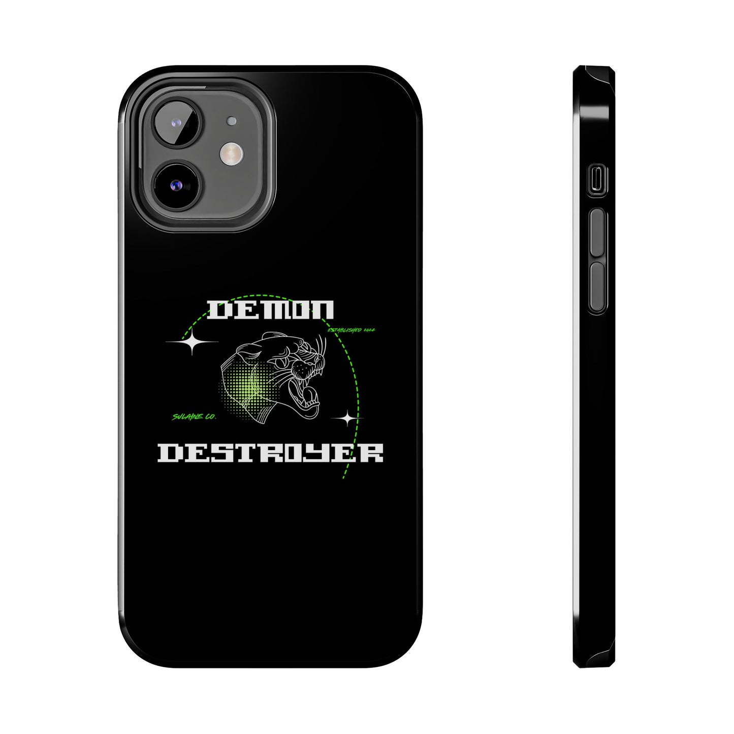 Green & White “Demon Destroyer” phone case