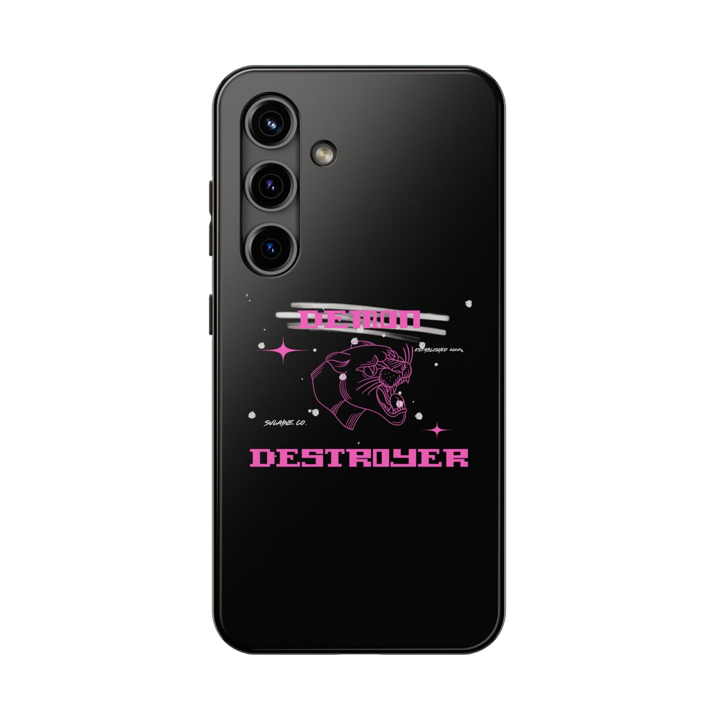 Pink and White “Demon Destroyer” phone case