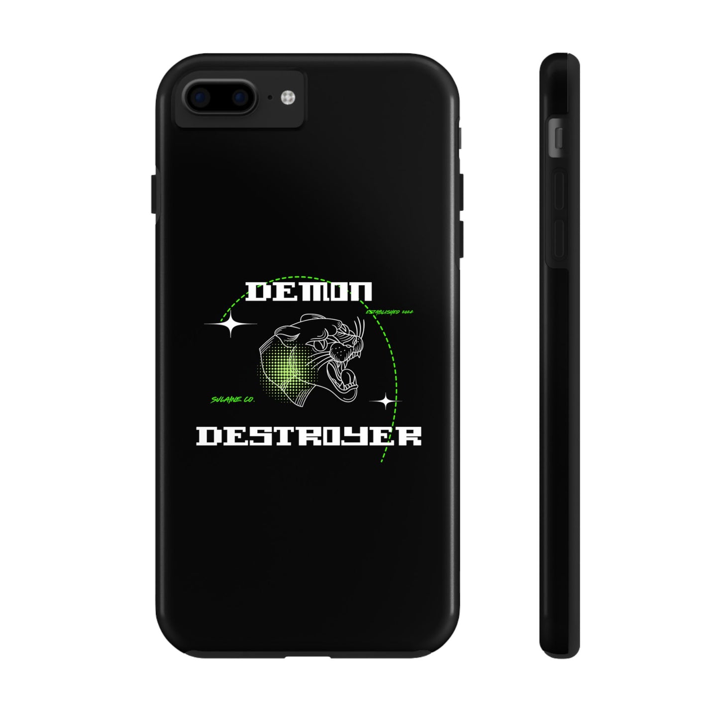 Green & White “Demon Destroyer” phone case