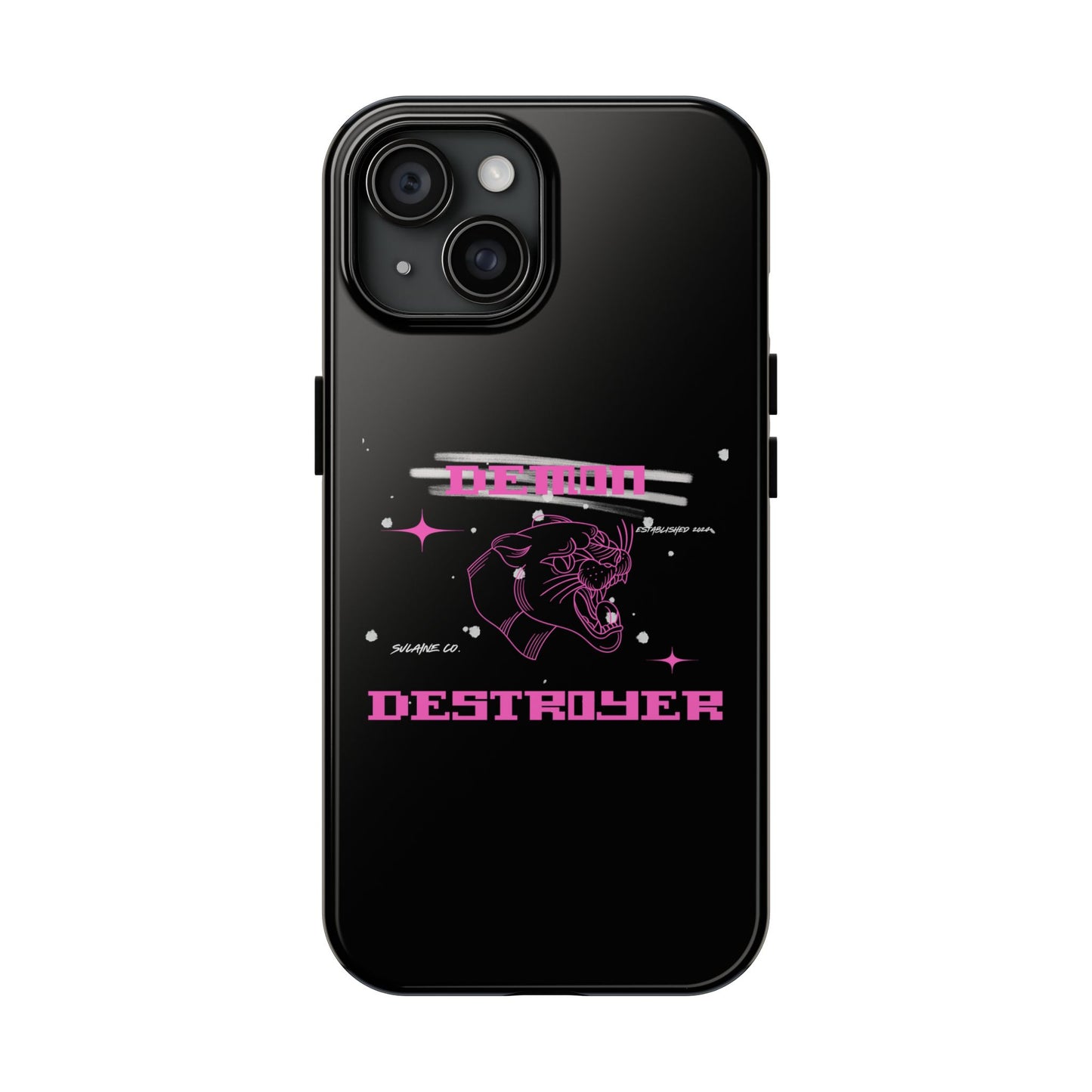 Pink and White “Demon Destroyer” phone case