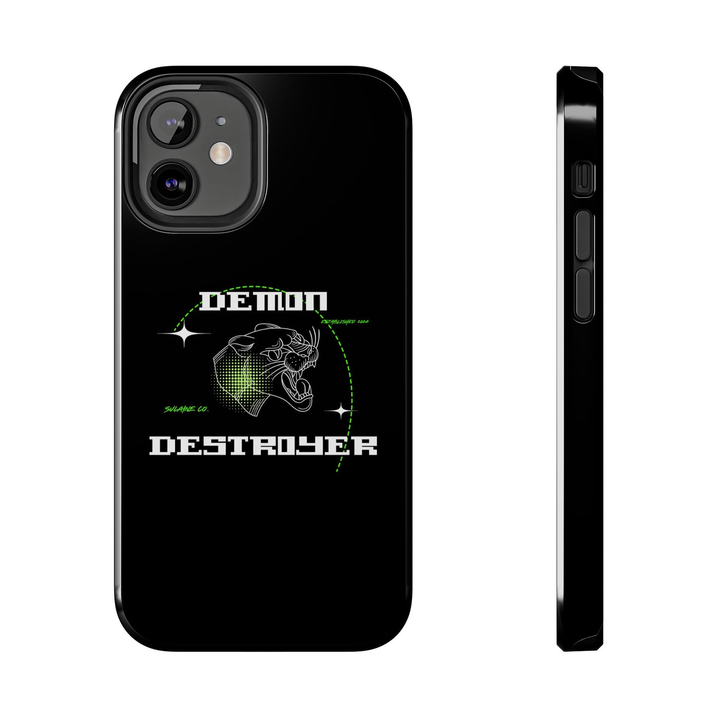 Green & White “Demon Destroyer” phone case