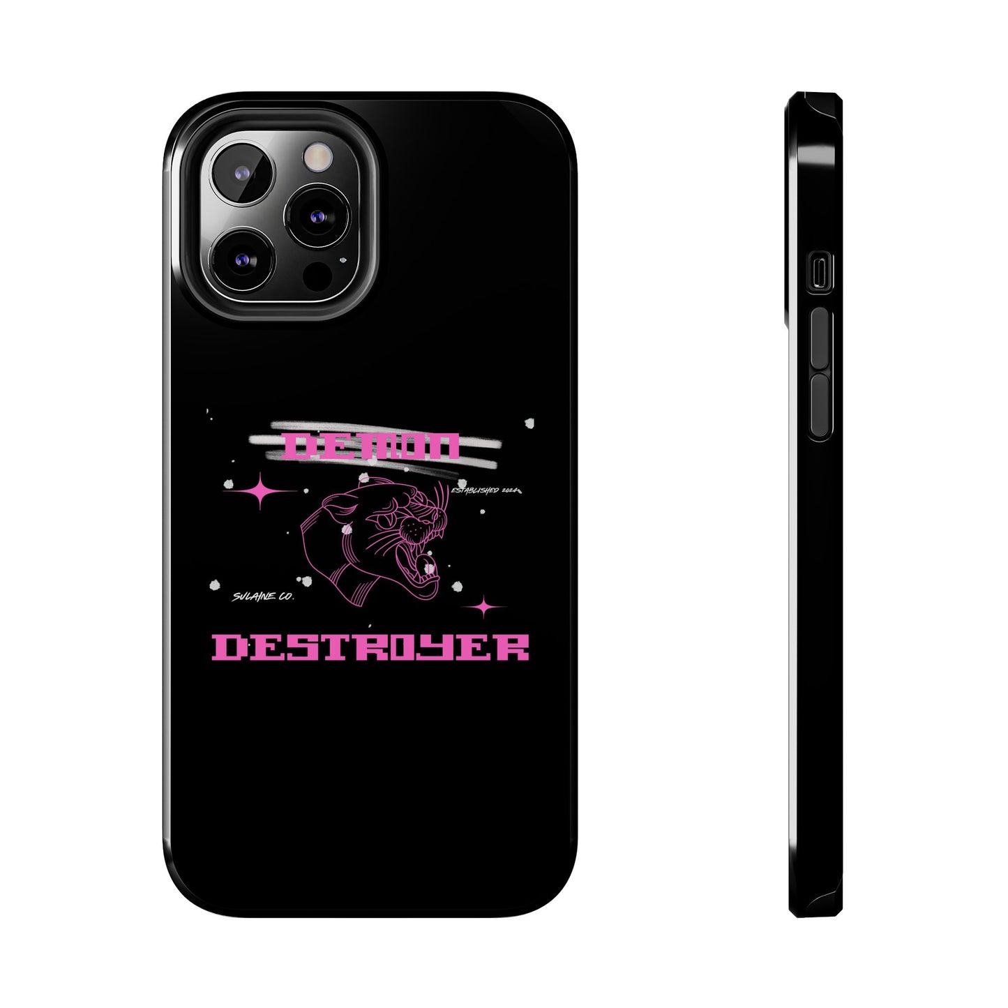 Pink and White “Demon Destroyer” phone case