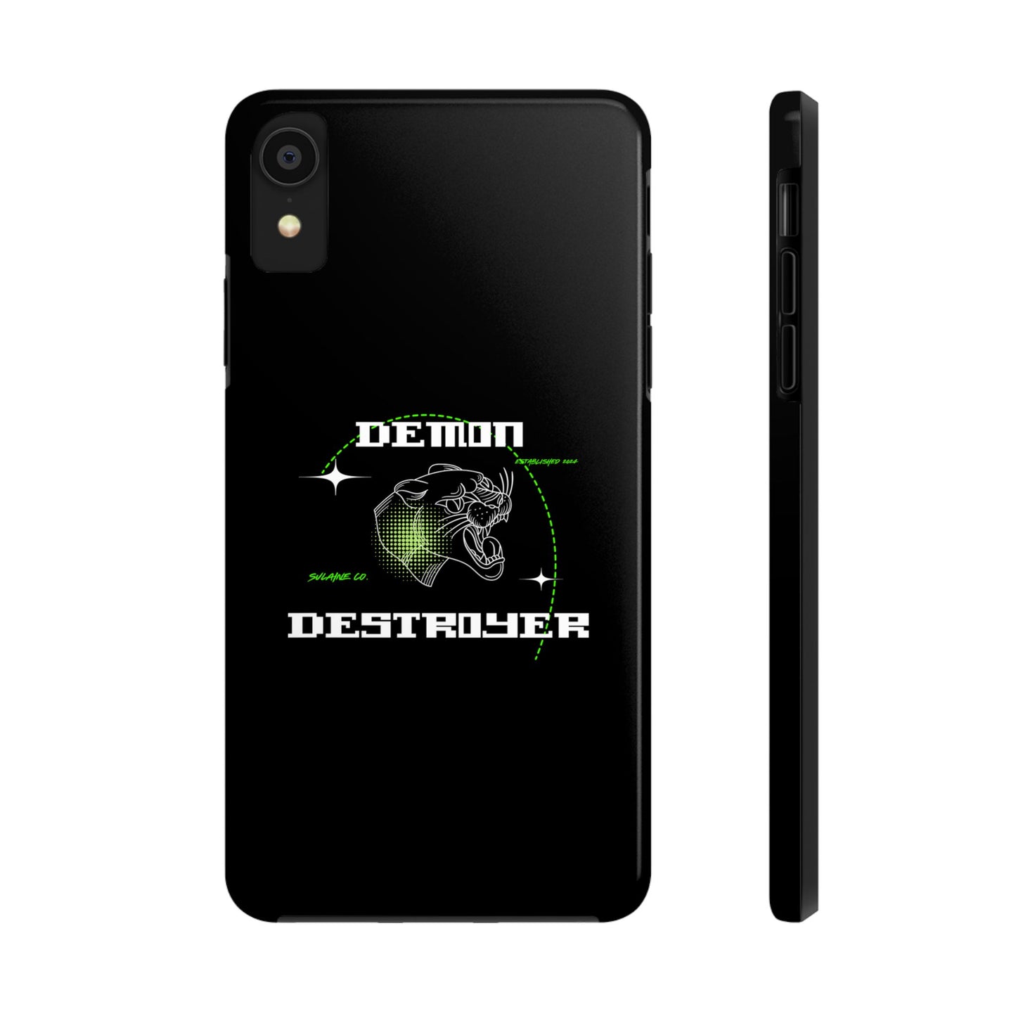 Green & White “Demon Destroyer” phone case