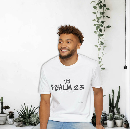 White “Psalm 23” T-shirt