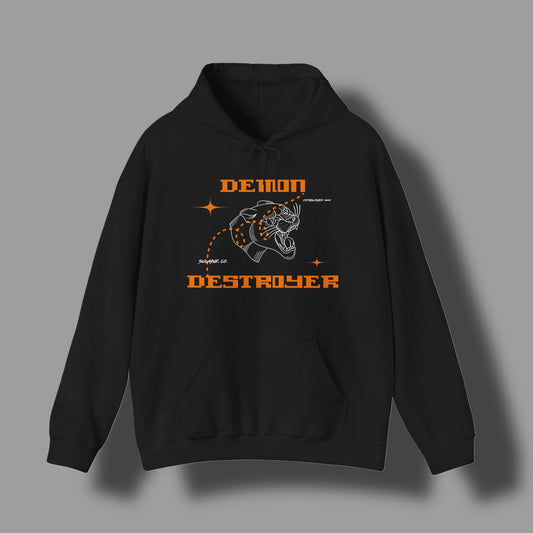 Orange & White “Demon Destroyer” hoodie