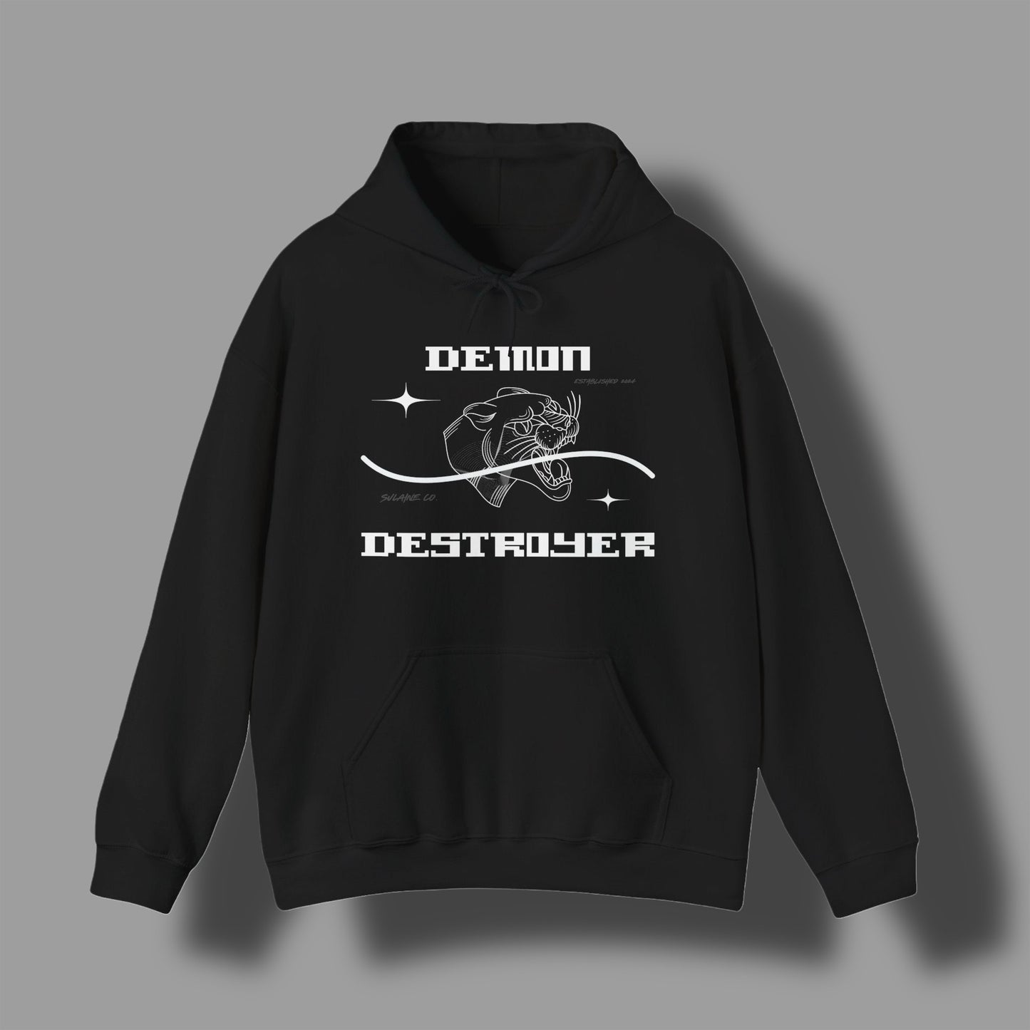 Grey & White “Demon Destroyer” hoodie