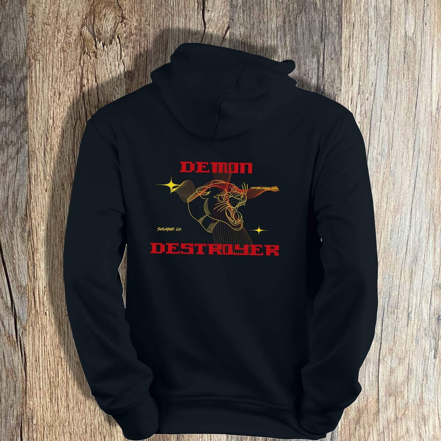 Red & Yellow “Demon Destroyer” hoodie