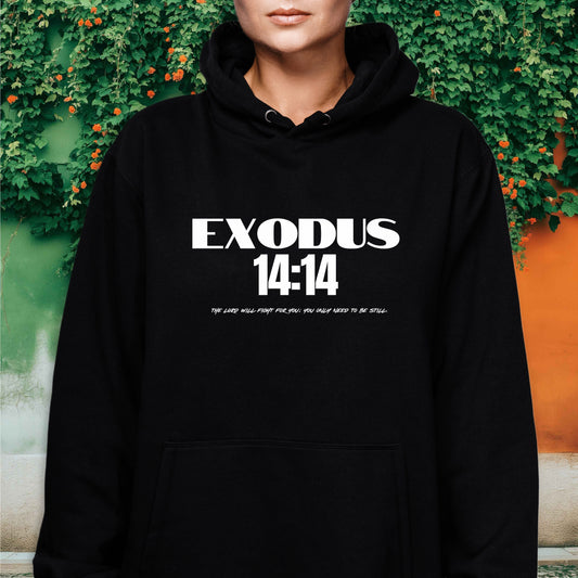 “Exodus 14:14” hoodie